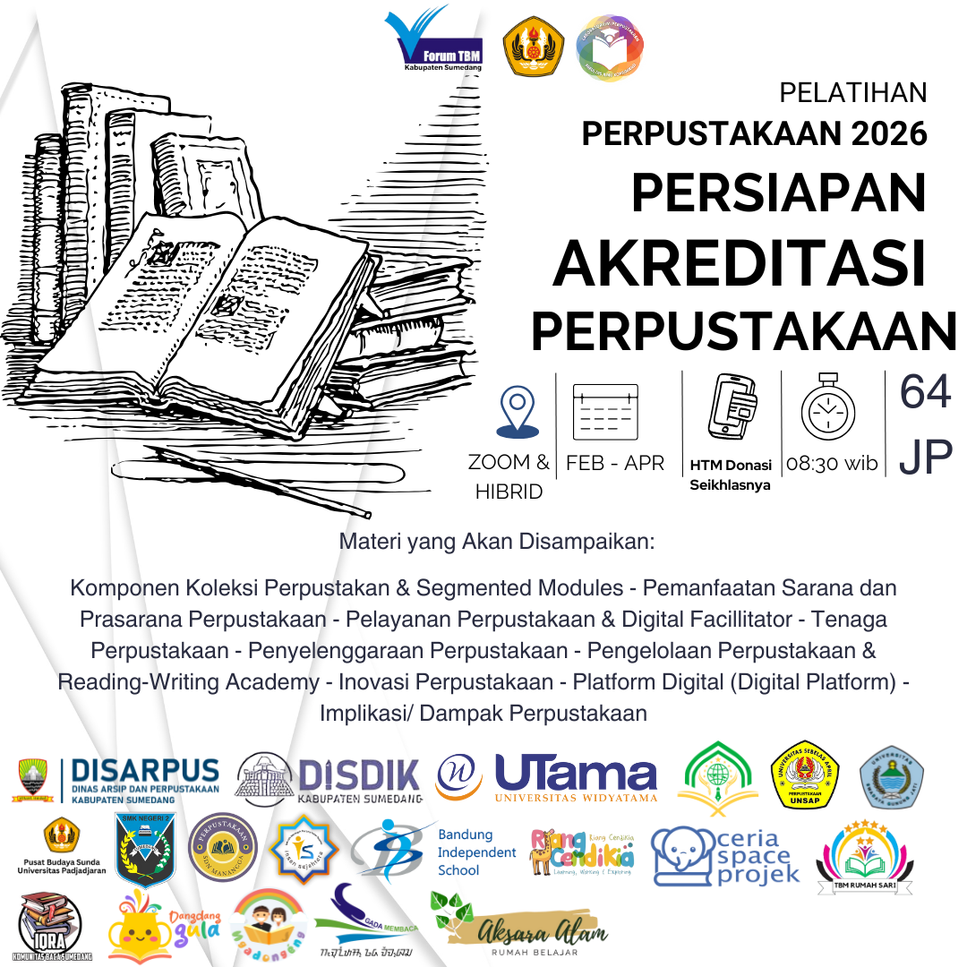 Forum TBM Kabupaten Sumedang menyelenggarakan Pelatihan Perpustakaan untuk Persiapan Akreditasi
